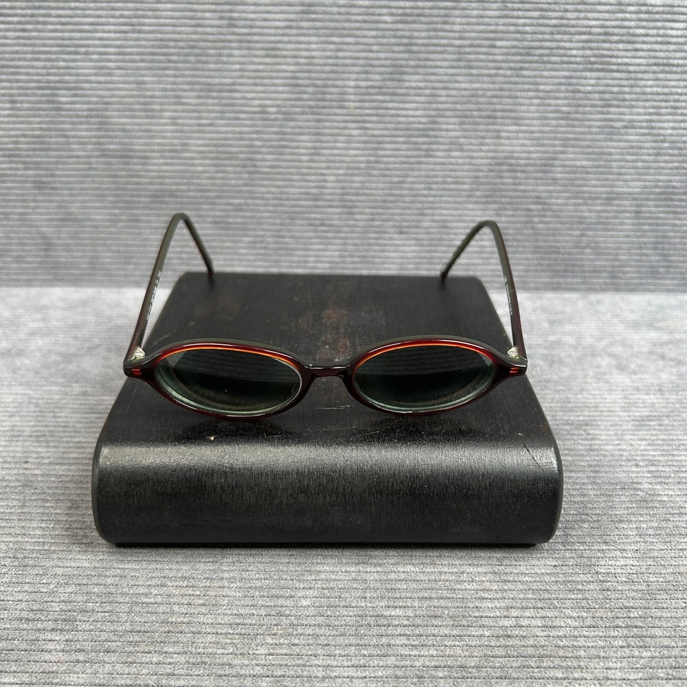 Kenneth Cole Get Oval It 715 Sunglasses Tortoise Red Woodgrain Oval Y2K 140